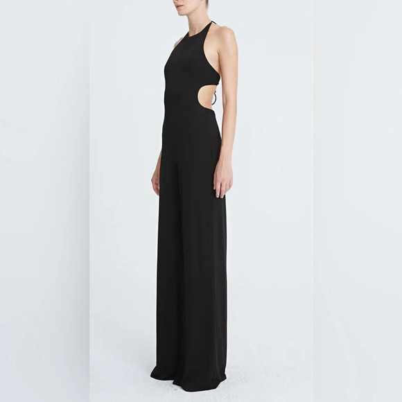 Halston ALEXIS JERSEY CUT OUT JUMPSUIT - Picture 3 of 10